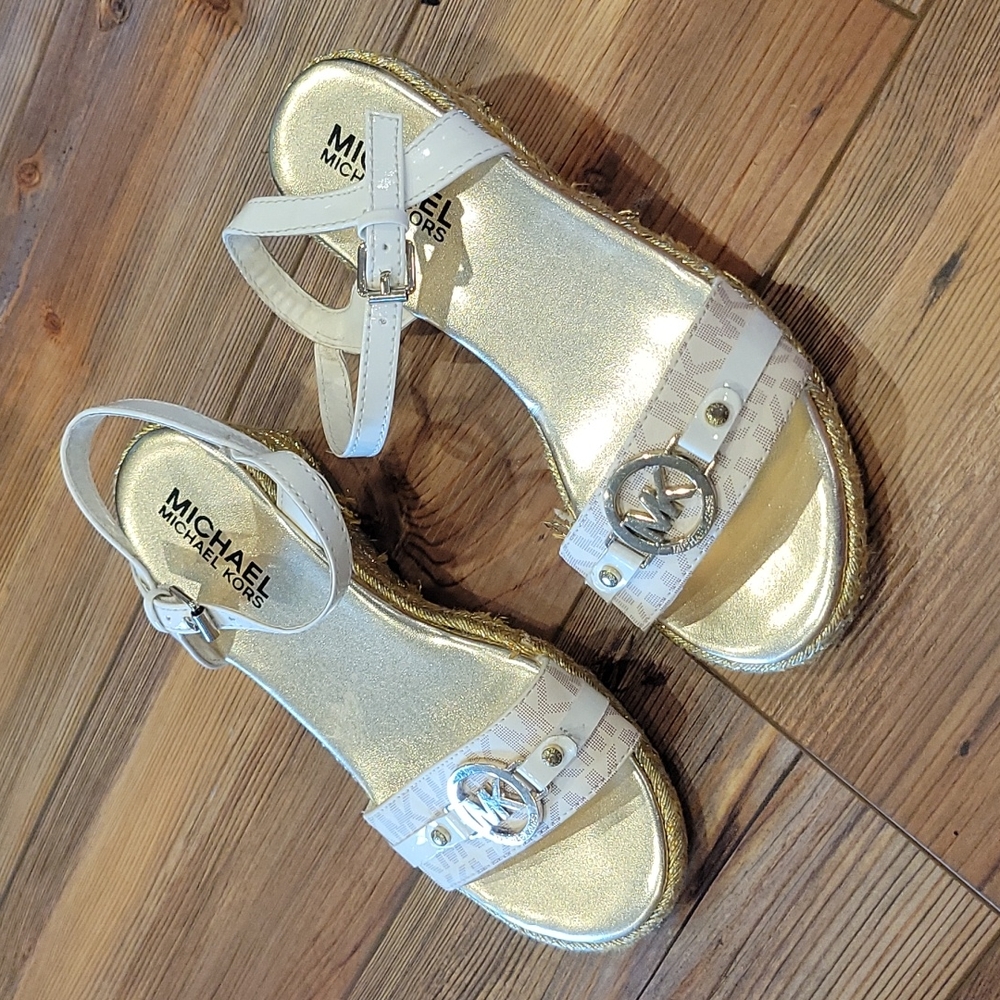 Michael kors girls wedge sandals